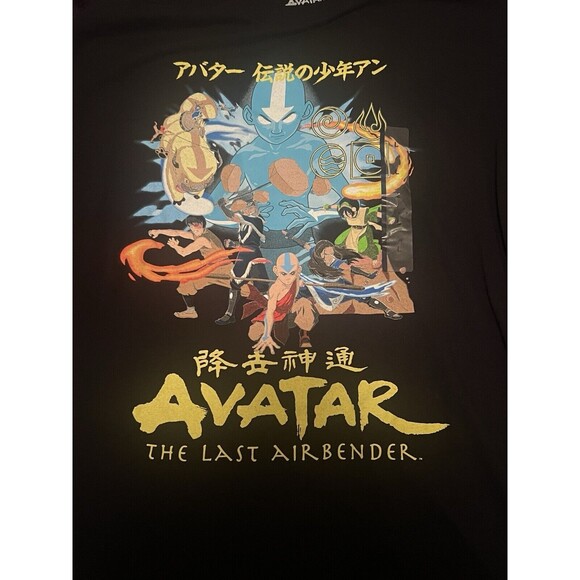 Avatar The Last Airbender Katara Black Anime Graphic T-Shirt Men's Large New NWT - Picture 2 of 8
